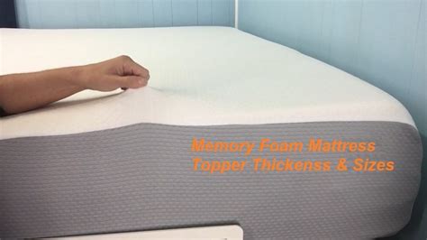 2 Inch, 3 Inch, 4 Inch, 5 Inch & 6 Inch Memory Foam Mattress Topper Thickness | Medtrica