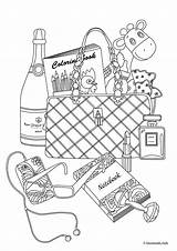 Purse Coloring Pages sketch template