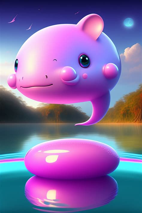 Lexica - Cute and adorable pink dolphin cartoon it baby at amazon river, fantasy, dreamlike ...