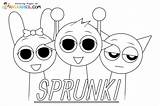 Sprunki Incredibox Pginas Para colorear 2 Y Pintar  Imágenes sketch template