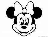 Minnie Mouse Face Coloring Pages  Free Printable Templates sketch template