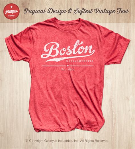 Boston Shirt, Boston T-shirts, Vintage Boston T Shirt by Geenyus Brand ...