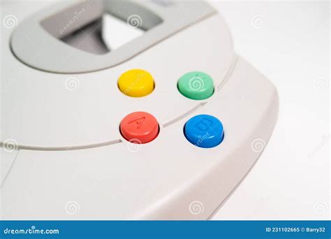 Sega Dreamcast Game Controller. Close Up of Buttons Editorial Image ...