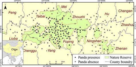 Qinling Mountains Map That Showes