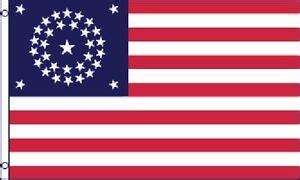 34 Star Round US Civil War Flag 3x5 ft United States USA American Union Army | eBay