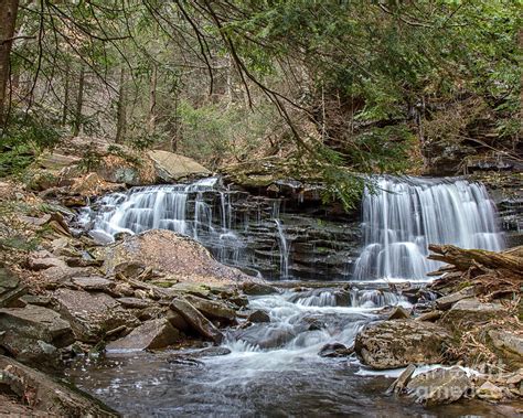 Cayuga Waterfalls Photograph by Rod Best - Pixels