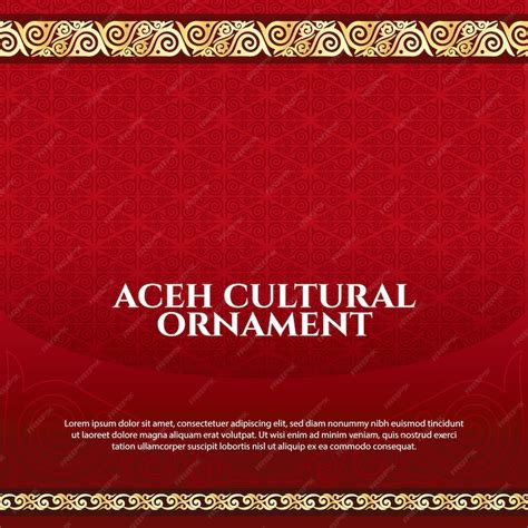 Premium Vector | Aceh culture ornament