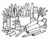 41000  Coloring Supplies Pictures sketch template