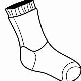 Sock Coloring Page Black And White Illustration · Creative Fabrica sketch template