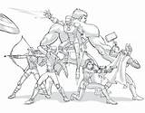 Coloring Avengers Printables sketch template