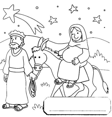 Mary Joseph Coloring Pages