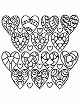 Coloring Page  Heart For Adults Image Ideas sketch template