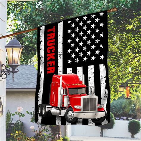 Trucker Flag Truck Driver American Flag QTR234Fv1 - Flagwix