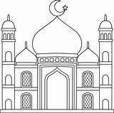 Ramadán mezquita Aislado Página Para Colorear Niños 15694394  sketch template