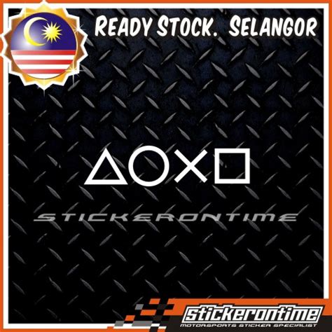 Sticker PLAYSTATION BUTTON Car Sticker | Shopee Malaysia