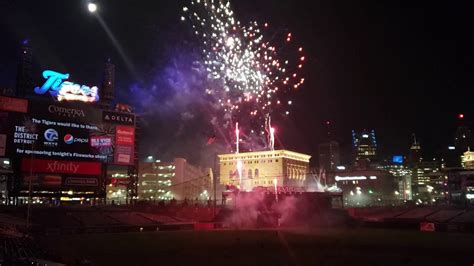 Detroit Tigers Comerica Park fireworks September 13 2019 - YouTube