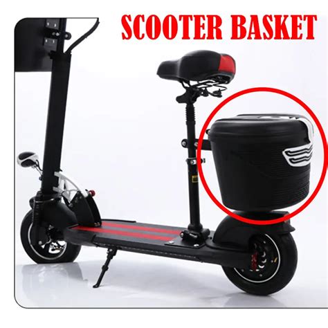 2018 new Plastic Basket with Cloth Lining and Lock for Xiaomi Mijia M365 Electric Scooter ...