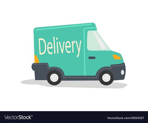 Delivery car cartoon Royalty Free Vector Image