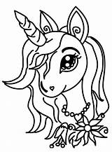 Cute Unicorn Coloring Pages  How To Draw sketch template