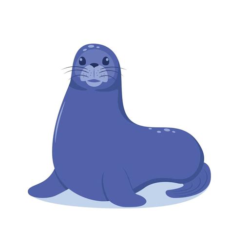 Seal animal cute cartoon character isolated on white background. Vector illustration. 15409937 ...