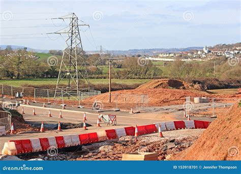 Road Bypass Construction Site Stock Image - Image of truck, heavy: 153918701