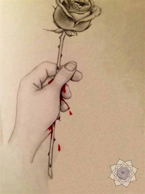 Bloody Rose Drawing at GetDrawings | Free download