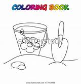 Sandbox Coloring Book Page Educate Preschool Stock Vector Royalty Free  sketch template