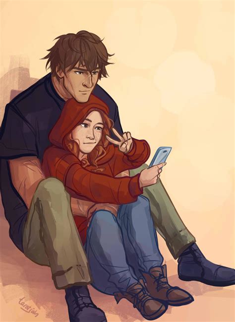 Scarlet and Wolf selfie by taratjah on DeviantArt