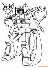 Transformers G1 Starscream Coloring Pages sketch template