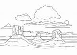 Monument Valley Page Coloring Pages sketch template