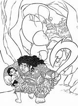 Coloring Maui Moana Mitraland Sketch Page sketch template