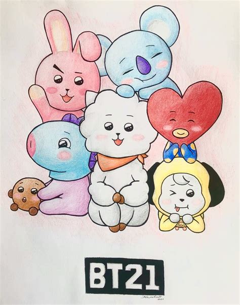 BT21 drawing... OwO | BTS Amino