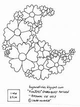 Free Printable Embroidery Patterns Of Flowers sketch template