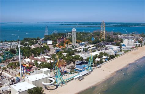 Aerial of Cedar Point - Sandusky, Ohio. Best Amusement Parks, Sandusky Ohio, Vacation Places ...