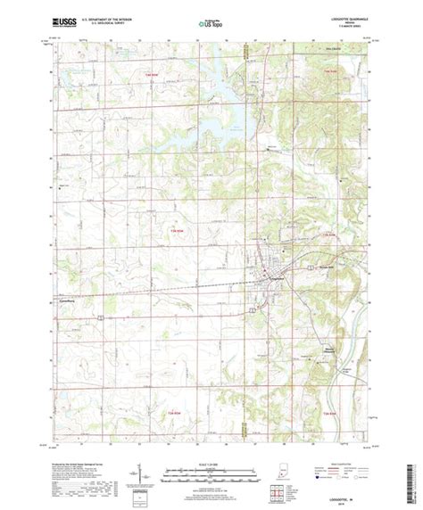 Loogootee Indiana US Topo Map – MyTopo Map Store