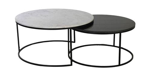 Dublin Round Metal Coffee Table in Black Finish - Urban Ladder