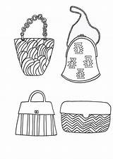Purse Coloring Pages sketch template