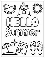 Free Summer Coloring Pages Printable sketch template