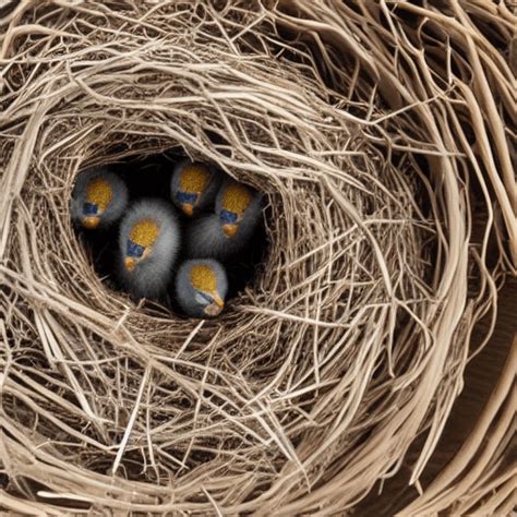 Baby Birds in a Nest · Creative Fabrica