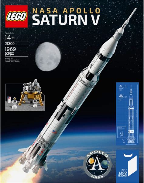 LEGO Ideas NASA Apollo Saturn V Building Set 21309 6197232 - Best Buy