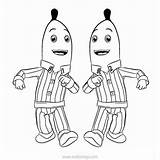 TV Series Bananas In Pajamas Coloring Pages  XColoringscom sketch template