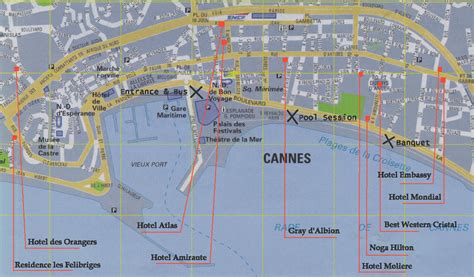 Map of Cannes, France