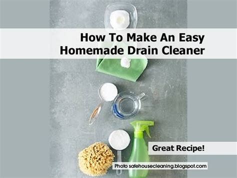 How To Make An Easy Homemade Drain Cleaner