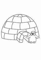 Free Printable Winter Igloo Coloring Page Sheet And Picture For Adults  sketch template