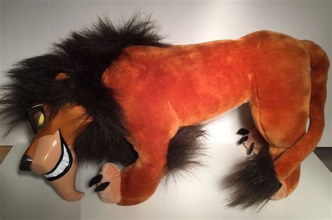 18" Disney Scar Plush Stuffed Toy With Vinyl Face The Lion King ...