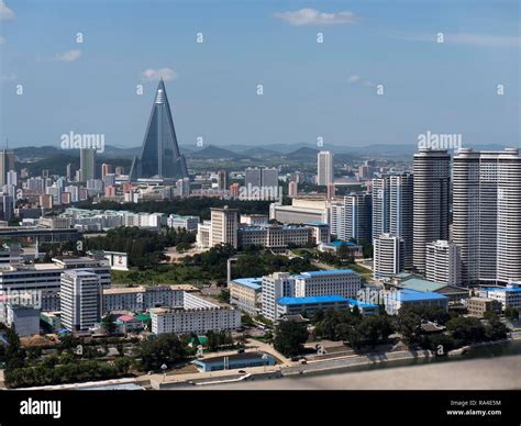 Skyline of Pyongyang, North Korea, Asia Stock Photo - Alamy