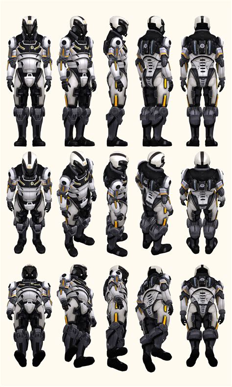 Mass effect, Character model sheet, Battle armor
