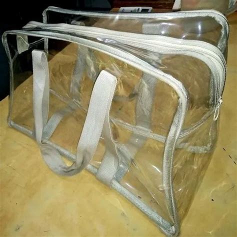 Clear Vinyl PVC Zipper Bag, For Packaging, Capacity: 20-30 Kg at Rs 140 ...