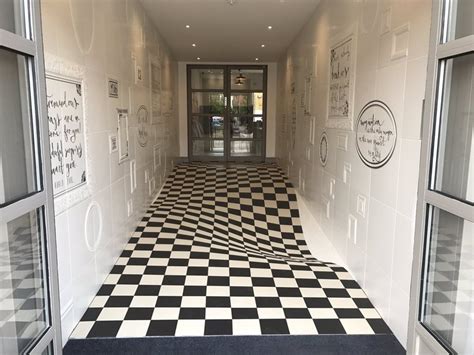 This Optical Illusion Floor Serves a Practical Purpose at Britain's ...