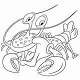 Premium Vector  Happy smiling lobster Cartoon coloring Book Page For sketch template